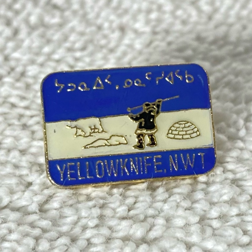 5/$35 Vintage Yellowknife NWT Enamel Souvenir Pin
